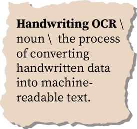 what is handwriting ocr