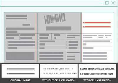 text columns recognition