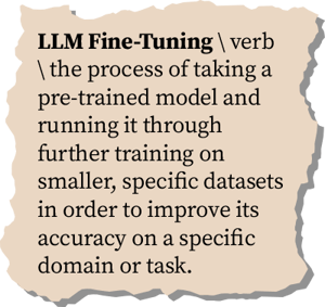 what is llm fine tuning