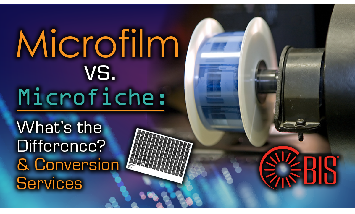 Microfilm vs Microfiche: Conversion Services and Differences